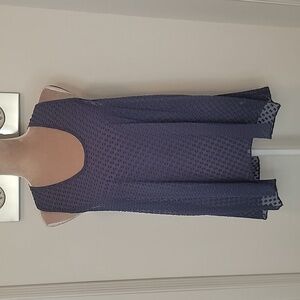 Zoa, Size M, Sheer, Textured Sleeveless Top, NWT.  Purplish-Blue-Gray Color.